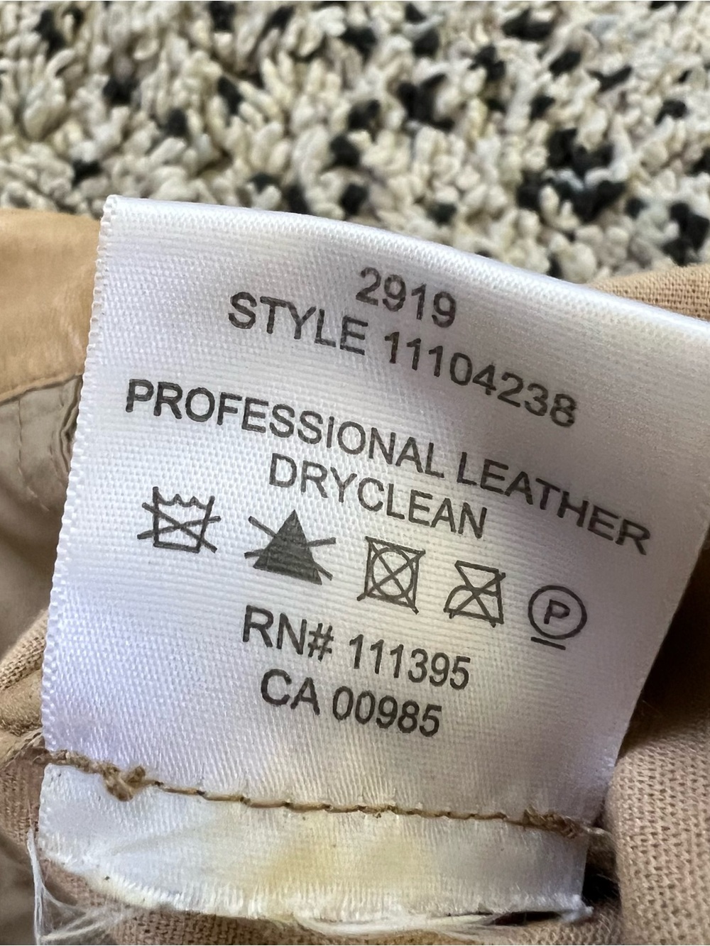 Tory Burch Leather Pants Distressed Tan Cargo Pockets Women’s Size 10 - Picture 8 of 16